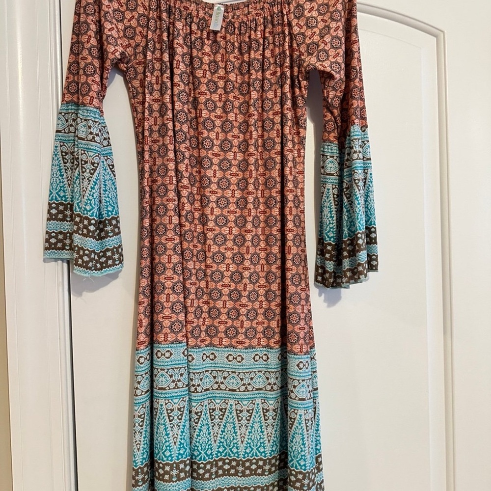 Boho Blu dress sz medium
